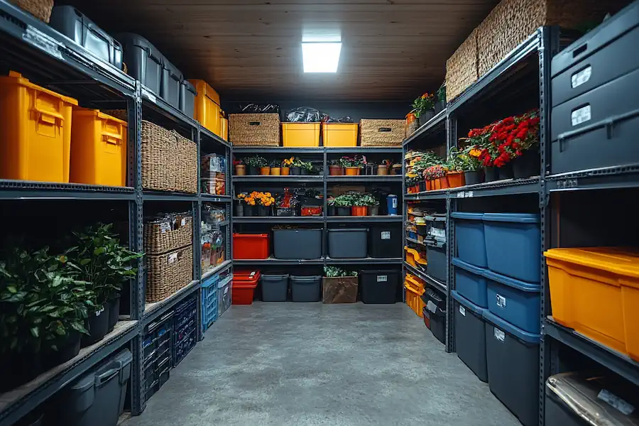 Depending on your needs your basement storage can be as large or small as you like.