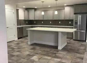 Kitchen added to basement