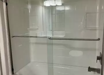 Basement bathrooms can either include a tub or a stand alone shower.